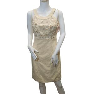 Anthropologie Postage Stamp Oleander, Cream, S/M